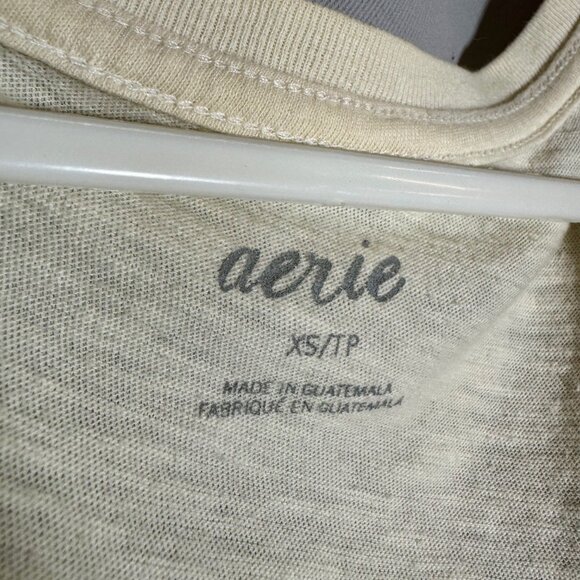 Aerie 'All Over the Place' V-Neck T-Shirt, Womens Size XSmall - Picture 3 of 6